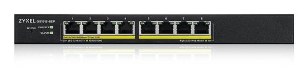 Zyxel GS1915-8EP nätverksswitchar hanterad L2 Gigabit Ethernet (10/100/1000) Strömförsörjning via Ethernet (PoE) stöd Svart