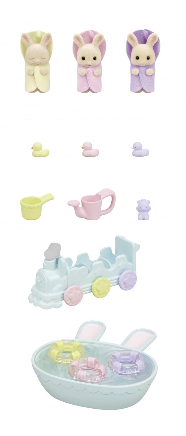 Sylvanian Families Trillingernes Badetid's sæt