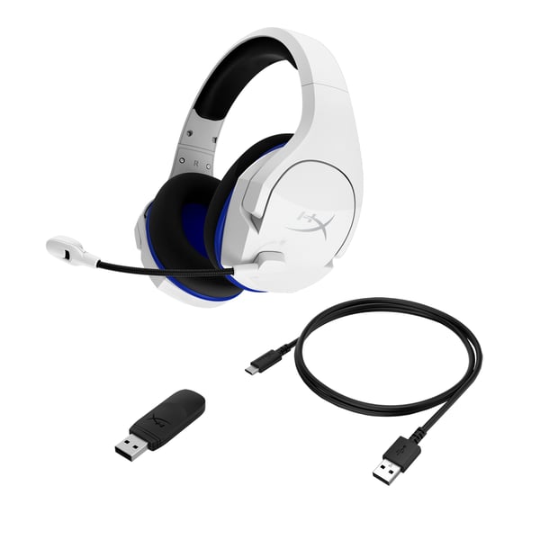 HyperX Cloud Stinger Core Kuulokkeet Langaton Pääpanta Pelaaminen USB Type-C Valkoinen