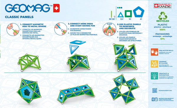 Geomag Classic GM473 stressafslappende legetøj Neodymium magnet-legetøj