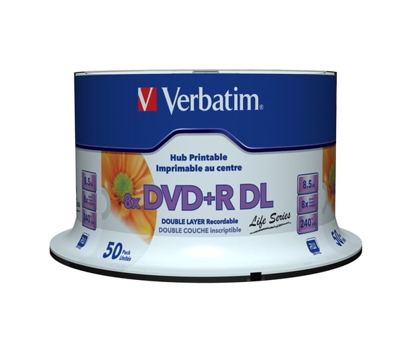 Verbatim 97693 tomma dvd:er 8,5 GB DVD+R DL 50 styck