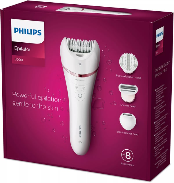 Philips 8000 series Epilator Series 8000 BRE735/00 Wet & Dry -epilaattori