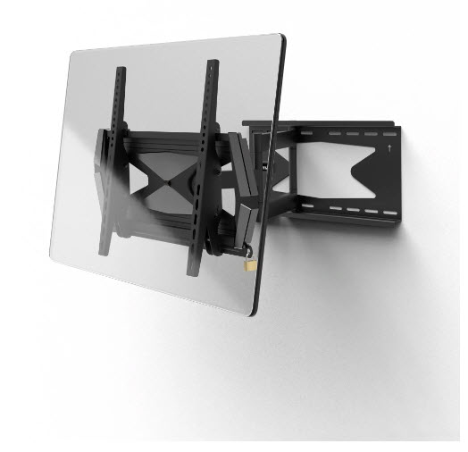 Hama 00220860 TV-kiinnike 165,1 cm (65") Musta