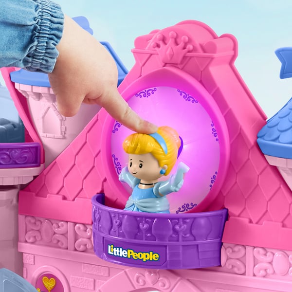 Fisher-Price Little People Disney Princess-lekset från , Magical Lights & Dancing Castle med två figurer