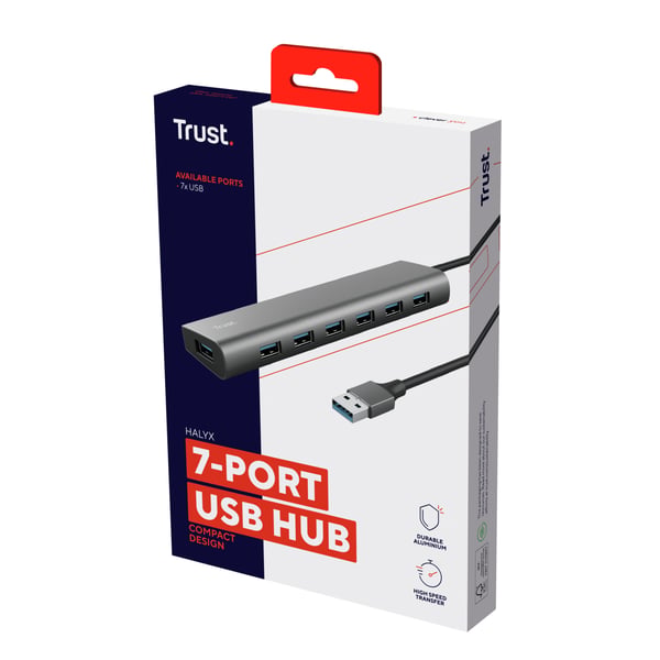 Trust Halyx USB 3.2 Gen 1 (3.1 Gen 1) Type-A 5000 Mbit/s Sølv