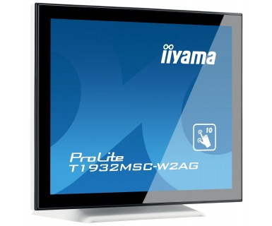 iiyama ProLite T1932MSC-W2AG platta pc-skärmar 48,3 cm (19") 1280 x 1024 pixlar LED Pekskärm Svart, Vit