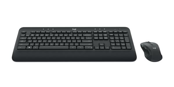 Logitech 920-008923 tangentbord Mus inkluderad Kontor RF Trådlös QWERTY Amerikanskt internationellt Svart