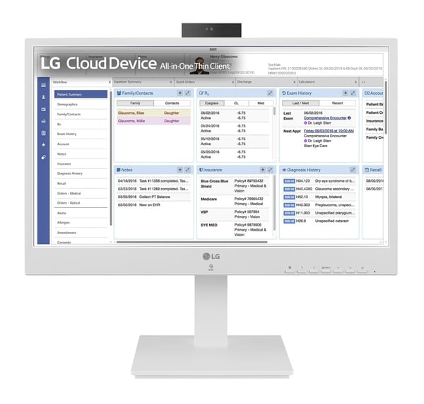 LG 24CR671N-2P.AEU All-in-One-tietokone/-työasema Intel® Pentium® N6005 60,5 cm (23.8") 1920 x 1080 pikseliä All-in-One thin client 8 GB DDR4-SDRAM 256 GB SSD Valkoinen