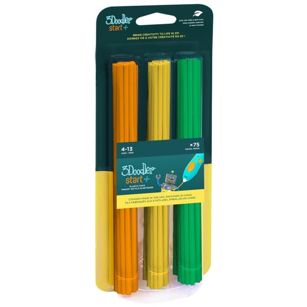 3Doodler Start 193672 3D print materiale Gul, Grøn, Orange