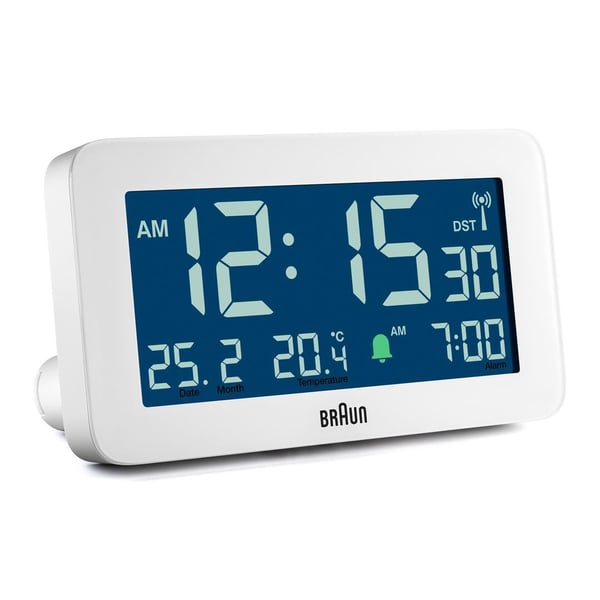 Braun BC10 Digital väckarklocka Vit
