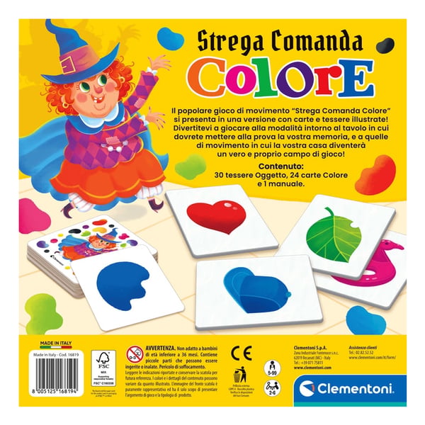 Baby 16819 lautapeli Strega Comanda Colore Korttipeli