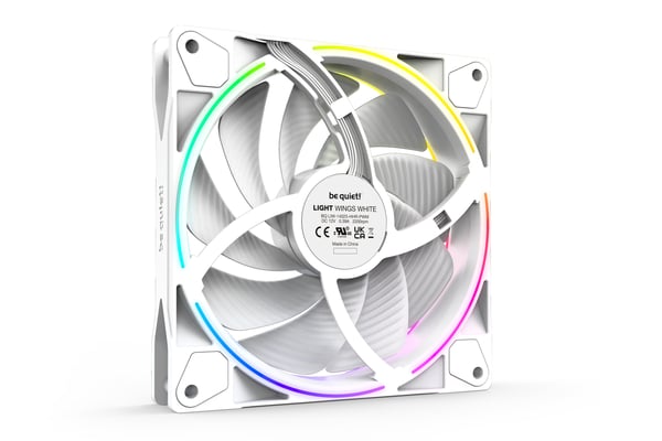 be quiet! Light Wings White | 140mm PWM high-speed Triple-Pack Datorväska Fan 14 cm Vit 3 styck