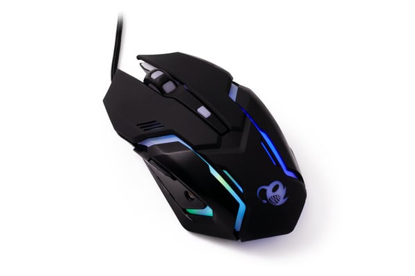 Deep Gaming DG-KTRAA-10 tastatur Mus inkluderet Spil USB QWERTY Spansk Sort