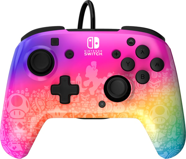 PDP REMATCH Wired Controller: Star Spectrum För Nintendo Switch och Nintendo Switch OLED
