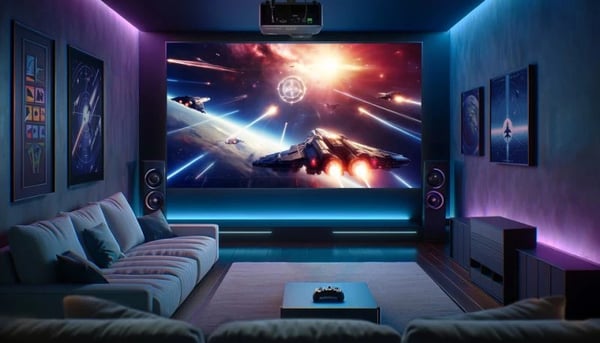 Viewsonic LX700-4KE RGB dataprojekter Standard-kast projektor UHD 4K (3840x2160) Sort