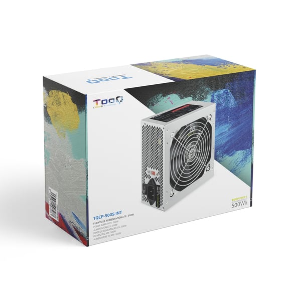 TooQ TQEP-500S-INT strömförsörjningsenheter 500 W 24-pin ATX ATX Silver