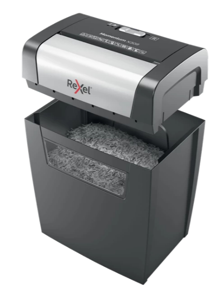 Rexel X308 paperisilppuri Ristiinleikkaava 22 cm Musta, Hopea