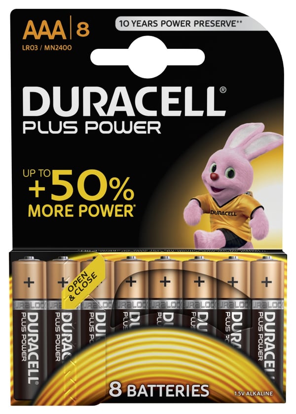 Duracell Plus Power Kertakäyttöinen akku AAA Alkali
