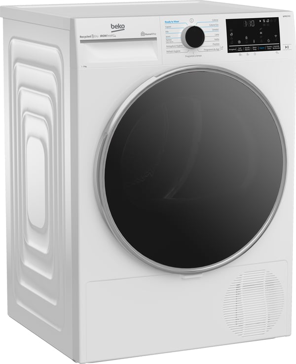 Beko BT96DBS kuivausrumpu Vapaasti seisova Edestä täytettävä 9 kg Valkoinen
