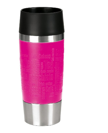 EMSA 513550 resemugg 0,36 ml Svart, Rosa, Rostfritt stål