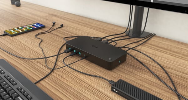 i-tec CATRIPLEDOCKPDPROIT kannettavien tietokoneiden telakka ja porttitoistin Langallinen USB 3.2 Gen 1 (3.1 Gen 1) Type-C Musta