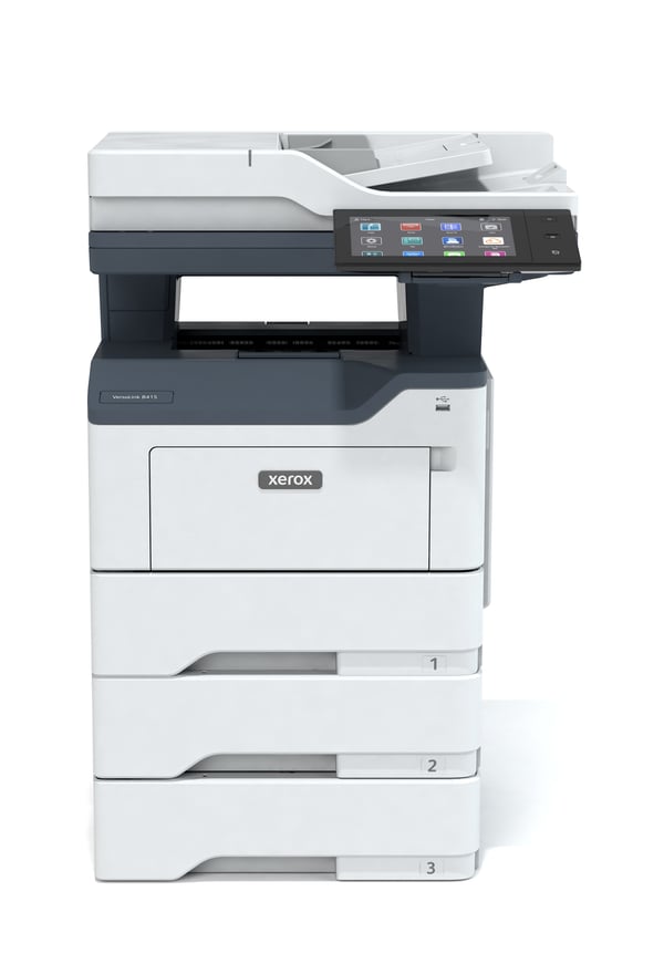 Xerox VersaLink B415 A4 47 sid/min dubbelsidig kopiering/utskrift/scanning/fax, PS3 PCL5e/6, 2 magasin totalt 650 ark