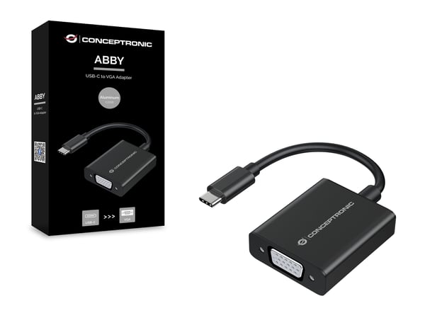 Conceptronic ABBY05B USB grafisk adapter 1920 x 1080 pixel Sort