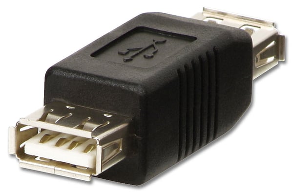 Lindy 71230 kabel kønsskifter USB A Sort