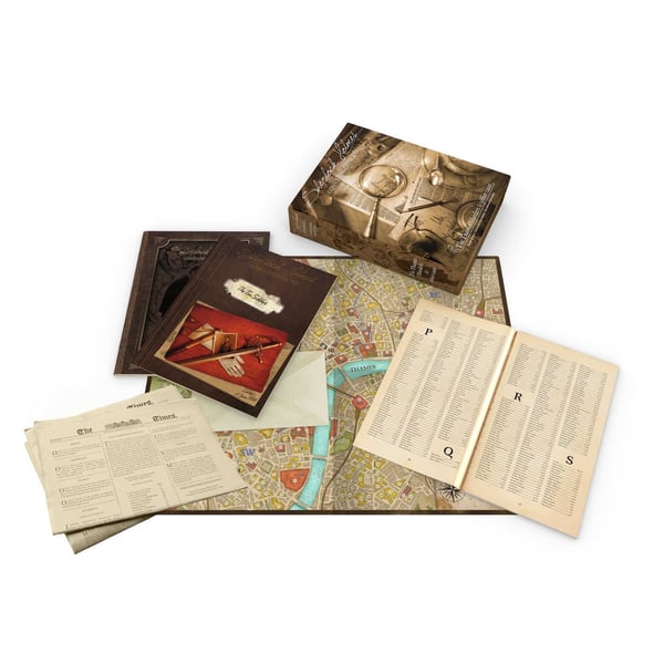 Asmodee Sherlock Holmes: Consulting Detective - The Thames Murders & Other Cases Lautapeli