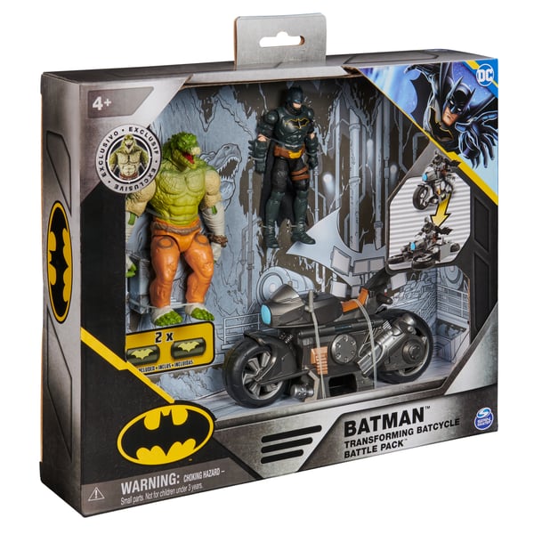 DC Comics BAT VHC 4inBattleBike w2and4inFgr GML