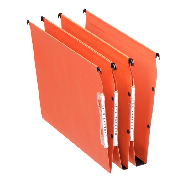 Esselte 21629 hængemappe Pap, Metal A4 Orange 25 stk