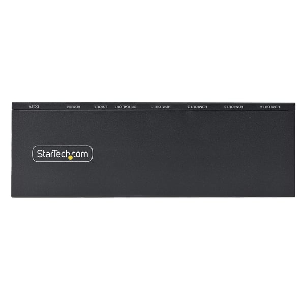 StarTech.com 4-Port HDMI-splitter, 4K 60Hz HDMI 2.0-video, 1 ingång 4 utgångar HDMI-splitter, 4K HDMI-splitter