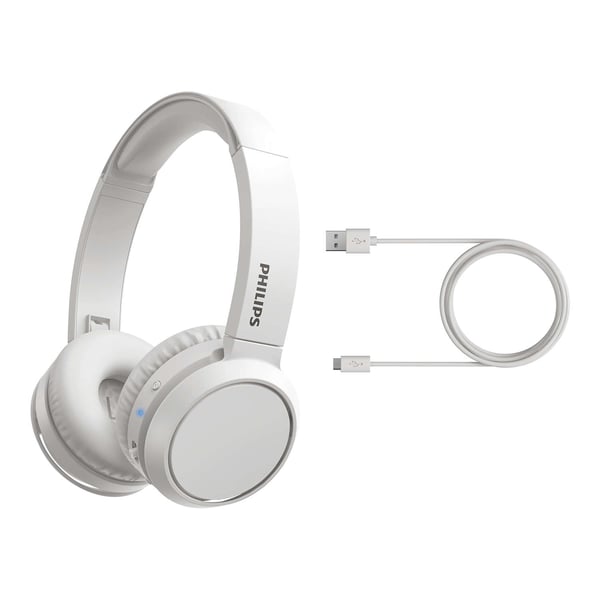 Philips 4000 series TAH4205WT/00 hovedtelefoner/headset Trådløs Opkald/musik USB Type-C Bluetooth Hvid