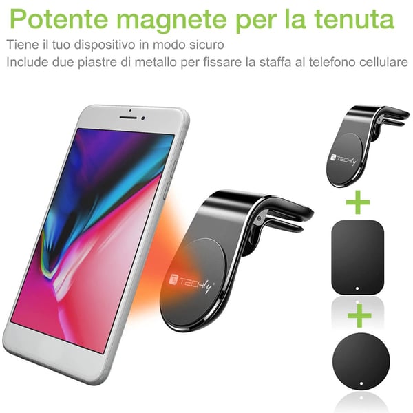 Techly I-SMART-UNIALTY teline/pidike Passiiviteline Matkapuhelin/älypuhelin Musta