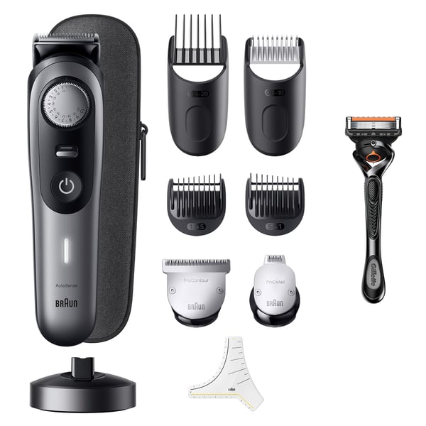 Braun BeardTrimmer BT9420 Batteri 40 2 cm Våt och torr Svart, Grå