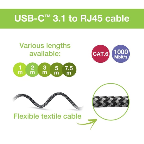 Techly ICOC U3C-RJ45-030 netværkskabel Sølv, Sort 3 m Cat6 F/UTP (FTP)