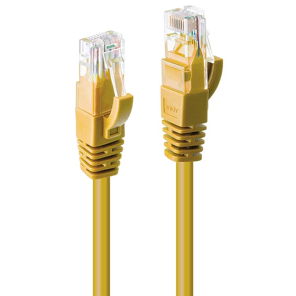 Lindy 48067 nätverkskablar Gul 10 m Cat6 U/UTP (UTP)