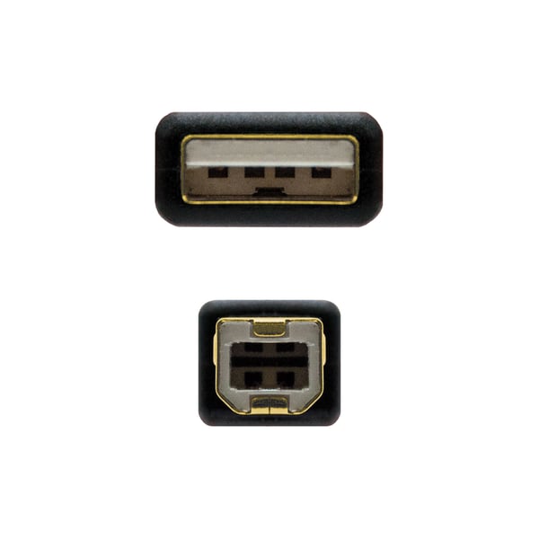 Nanocable 10.01.1205 USB-kabel USB 2.0 5 m USB A USB B Sort