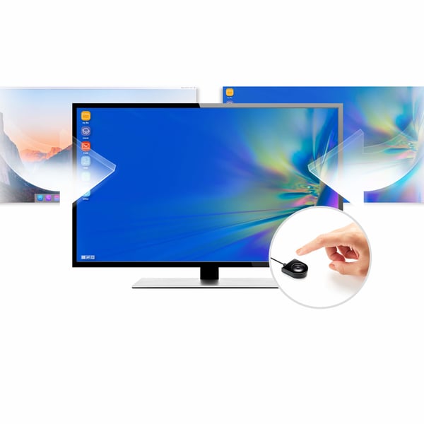 ATEN 2-portars USB-C Gen1-kopplingsswitch med Power Pass-through