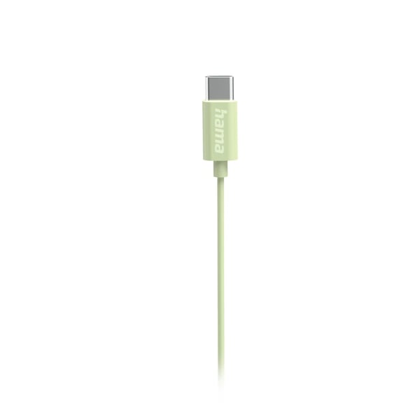 Hama Curly Kuulokkeet Langallinen In-ear Puhelut/Musiikki USB Type-C Vaaleanvihreä