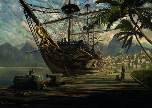 Schmidt® Spiele Schiff vor Anker Kuviopalapeli 1000 kpl Laivat