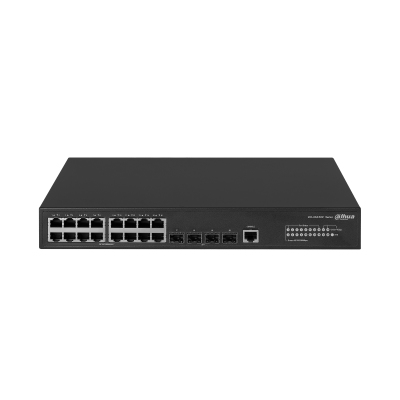 Dahua Technology Access DH-AS4300-16GT4GF verkkokytkin Hallittu L2/L2+ Gigabit Ethernet (10/100/1000) Musta