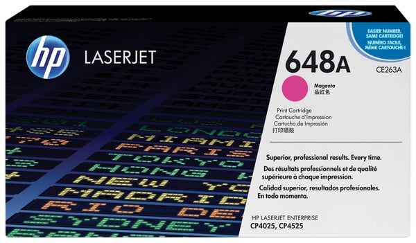 HP 648A - Magenta - alkuperäinen - LaserJet - värikasetti (CE263A)