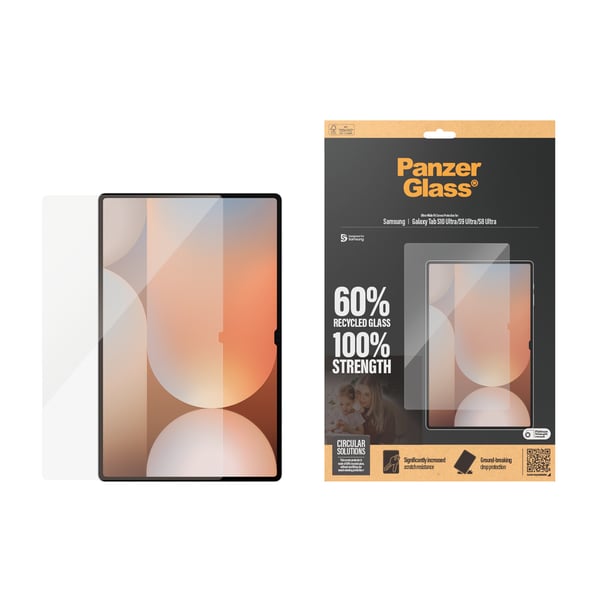 PanzerGlass ® Skærmbeskyttelse Samsung Galaxy Tab S8 Ultra | S9 Ultra | S10 Ultra | Ultra-Wide Fit