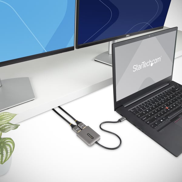 StarTech.com MST14CD122HD USB grafisk adapter 3840 x 2160 pixel Sort, Grå
