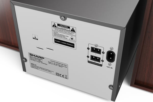 Sharp XL-B517D Home audio micro system 45 W Brun