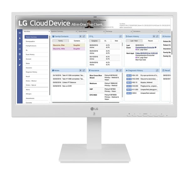 LG 24CR671N-2P.AEU All-in-One-tietokone/-työasema Intel® Pentium® N6005 60,5 cm (23.8") 1920 x 1080 pikseliä All-in-One thin client 8 GB DDR4-SDRAM 256 GB SSD Valkoinen