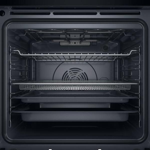 Hotpoint HAOI4S8HM0XA 73 L Sort, Rustfrit stål