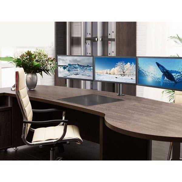 Techly ICA-LCD 482-T skærmbeslag og -stativer 61 cm (24") Skrivebord Sort