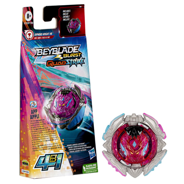 Beyblade Burst QuadStrike F7760EU6 aktivitetsleksak och skicklighetsspel Battle-snurrleksak